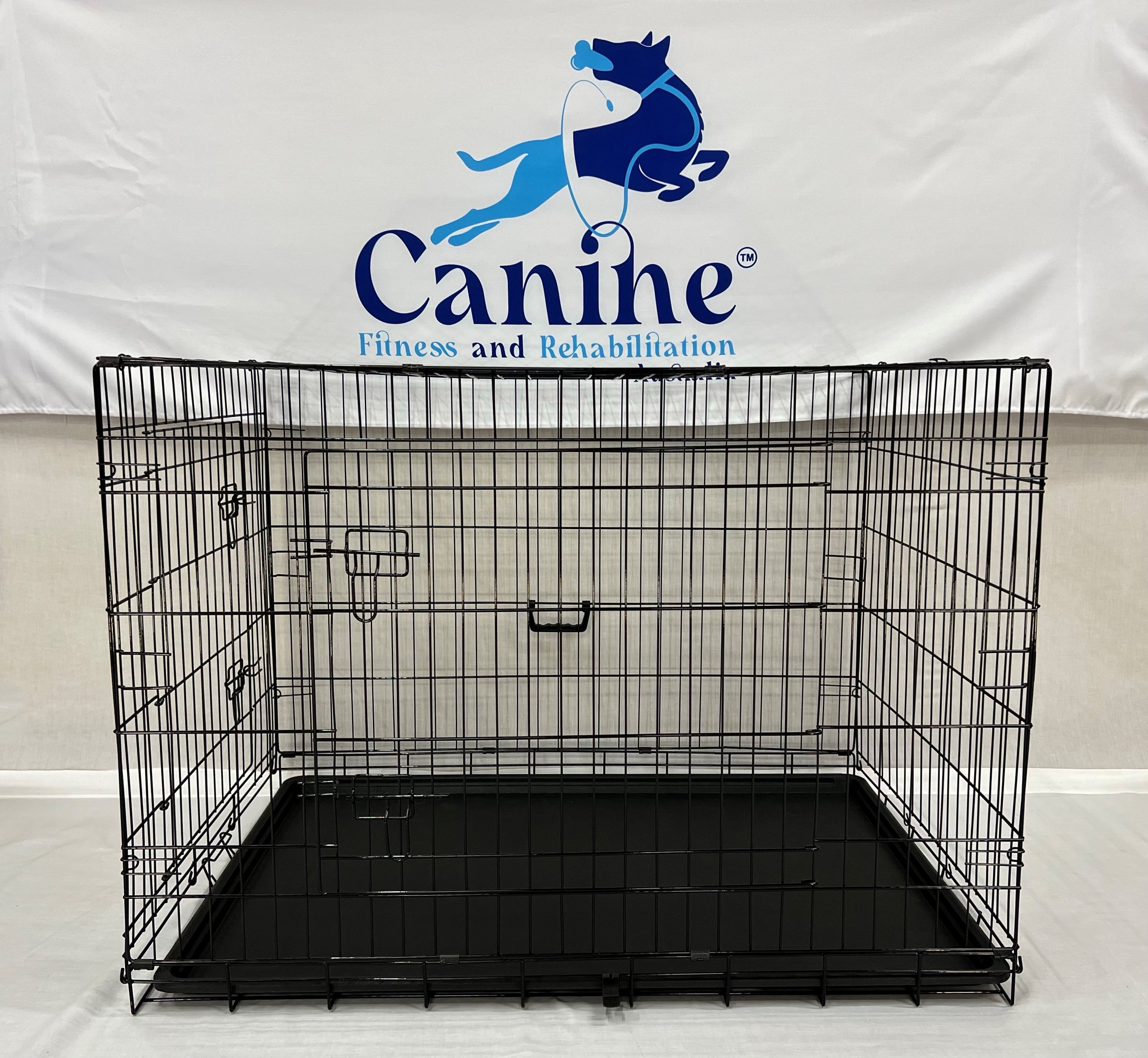 Galvanised dog cheap crate